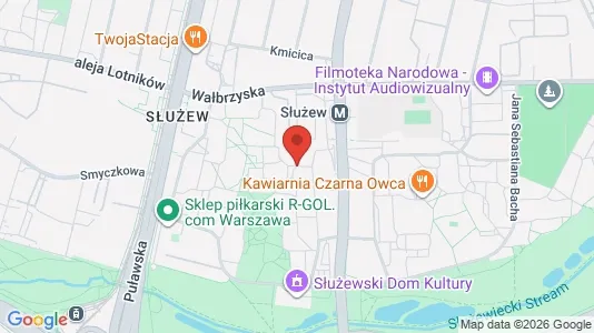 Rooms for rent i Warszawa Mokotów - kort over placeringen