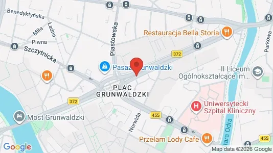 Rooms for rent i Wrocław - kort over placeringen