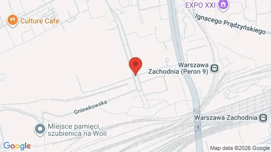Rooms for rent i Warszawa Wola - kort over placeringen