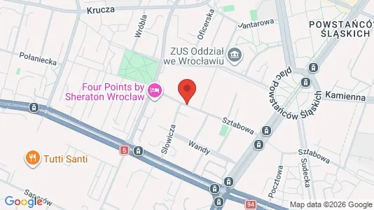 Apartments for rent i Wrocław - kort over placeringen