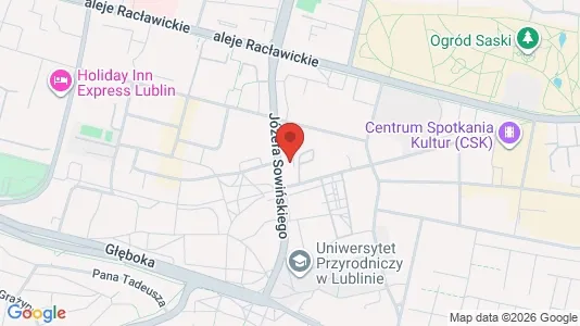 Rooms for rent i Lublin - kort over placeringen