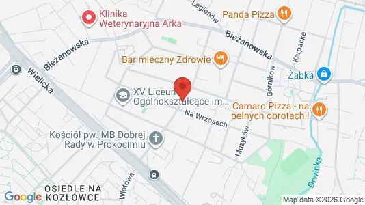 Rooms for rent i Kraków Podgórze - kort over placeringen