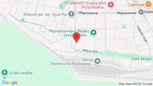 Rooms for rent i Warszawa Ursynów - kort over placeringen
