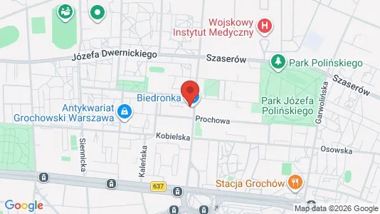 Rooms for rent i Warszawa Praga-Południe - kort over placeringen