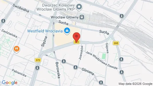 Rooms for rent i Wrocław - kort over placeringen