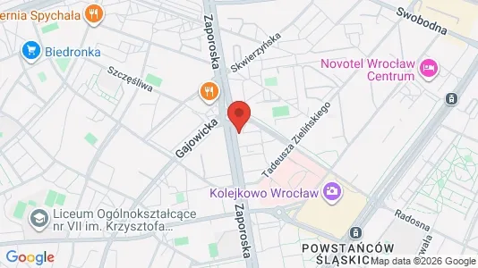 Apartments for rent i Wrocław - kort over placeringen