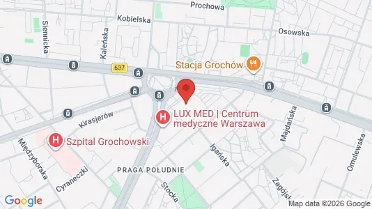 Rooms for rent i Warszawa Praga-Południe - kort over placeringen