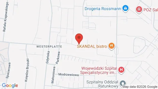 Rooms for rent i Słupsk - kort over placeringen