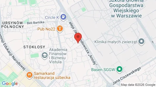 Rooms for rent i Warszawa Ursynów - kort over placeringen