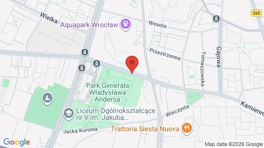 Rooms for rent i Wrocław - kort over placeringen