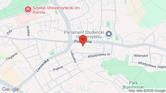 Rooms for rent i Zielona Góra - kort over placeringen