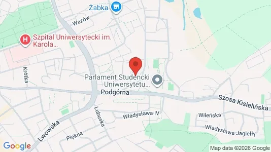 Rooms for rent i Zielona Góra - kort over placeringen