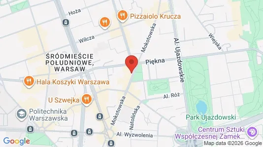Rooms for rent i Warszawa Śródmieście - kort over placeringen