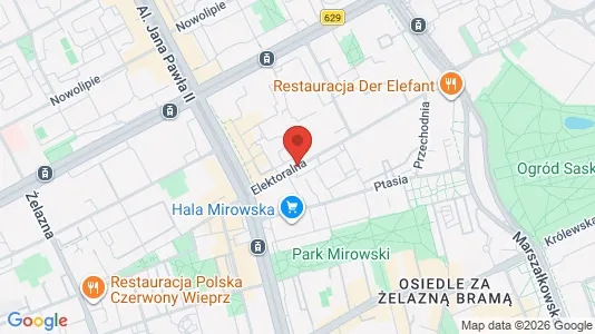 Rooms for rent i Warszawa Śródmieście - kort over placeringen