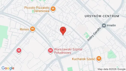 Apartments for rent i Warszawa Ursynów - kort over placeringen