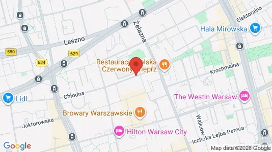 Rooms for rent i Warszawa Wola - kort over placeringen