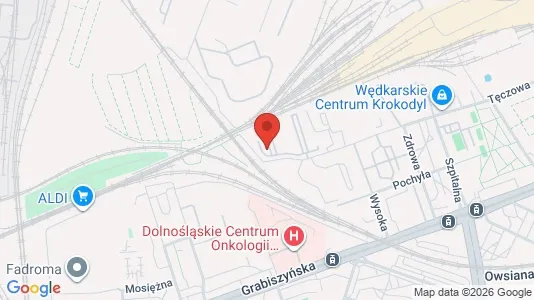 Apartments for rent i Wrocław - kort over placeringen