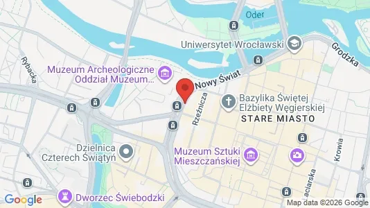 Rooms for rent i Wrocław - kort over placeringen