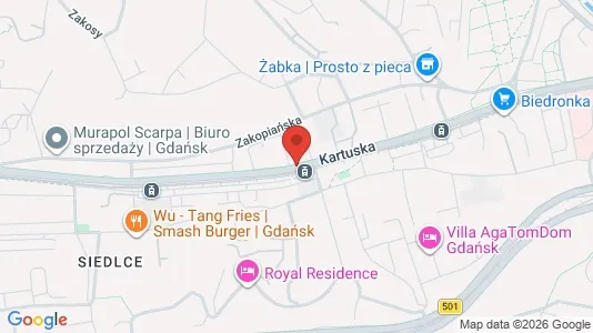 Rooms for rent i Gdańsk - kort over placeringen