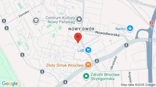Rooms for rent i Wrocław - kort over placeringen