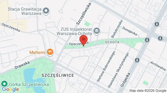 Rooms for rent i Warszawa Ochota - kort over placeringen