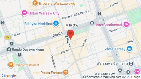 Rooms for rent i Warszawa Wola - kort over placeringen