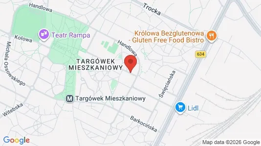 Rooms for rent i Warszawa Targówek - kort over placeringen