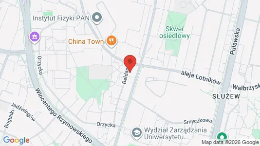 Rooms for rent i Warszawa Mokotów - kort over placeringen