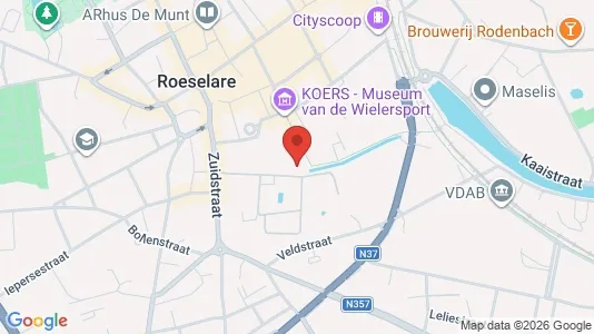 Apartments for rent i Roeselare - kort over placeringen