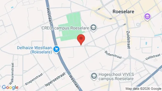 Apartments for rent i Roeselare - kort over placeringen