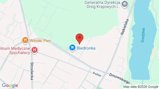 Apartments for rent i Średzki - kort over placeringen
