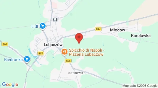 Apartments for rent i Zamość - kort over placeringen