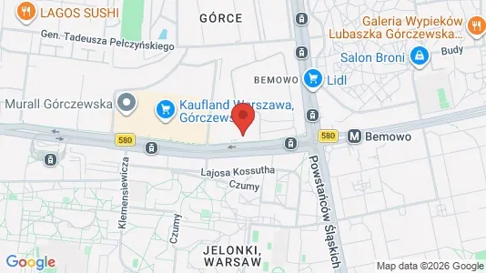 Apartments for rent i Warszawa Wawer - kort over placeringen