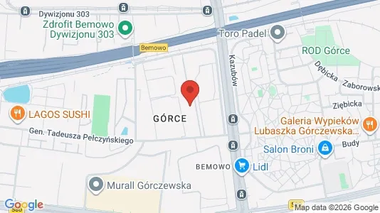 Apartments for rent i Warszawa Wawer - kort over placeringen
