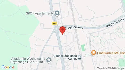 Apartments for rent i Gdańsk - kort over placeringen