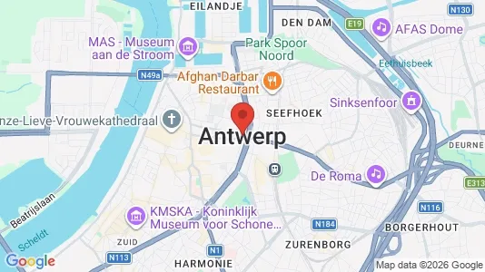 Houses for rent i Stad Antwerp - kort over placeringen