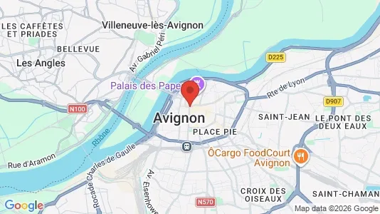 Apartments for rent i Avignon - kort over placeringen