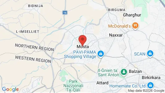 Apartments for rent i Il-Mosta - kort over placeringen