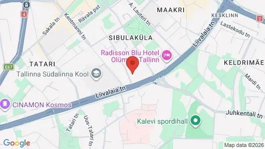 Apartments for rent i Tallinn Kesklinna - kort over placeringen