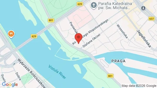Apartments for rent i Warszawa Wawer - kort over placeringen