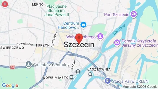 Houses for rent i Szczecin - kort over placeringen