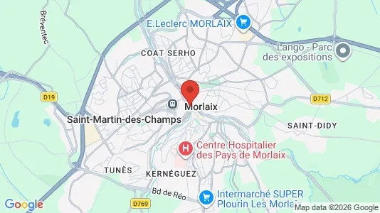 Houses for rent i Morlaix - kort over placeringen