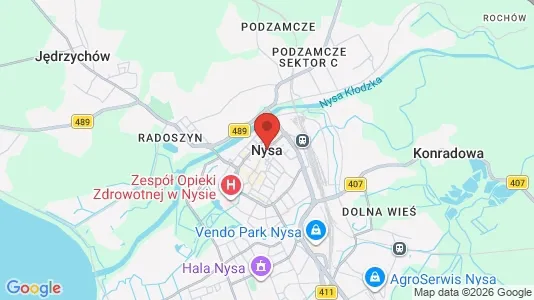 Apartments for rent i Nyski - kort over placeringen