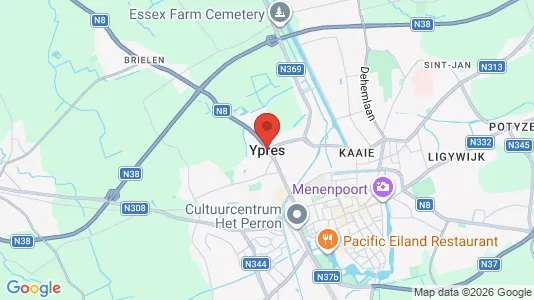 Houses for rent i Ieper - kort over placeringen