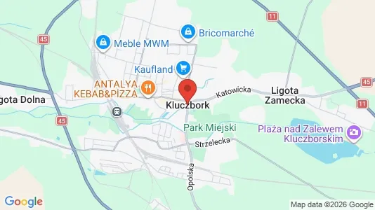 Apartments for rent i Kluczborski - kort over placeringen