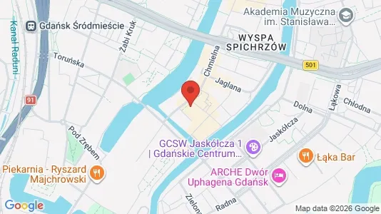 Apartments for rent i Gdańsk - kort over placeringen