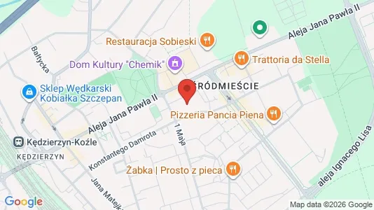 Apartments for rent i Kędzierzyńsko-kozielski - kort over placeringen