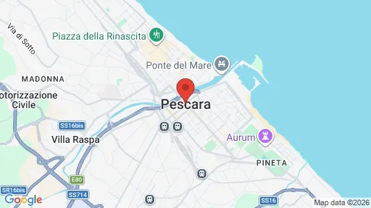 Apartments for rent i Pescara - kort over placeringen