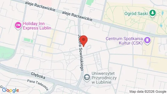 Rooms for rent i Lublin - kort over placeringen