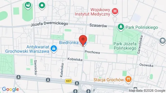 Rooms for rent i Warszawa Wawer - kort over placeringen
